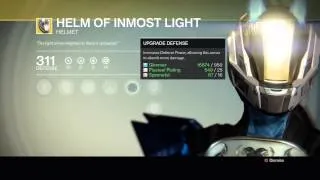 Desinty, Helm of inmost light Titan Exotic armour.