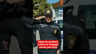 Ağdamda şəhidlərin xatirəsi bir dəqiqəlik sükutla yad edildi