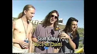 Alice In Chains interview at Lollapalooza 1993 on MTV 120 Minutes with Lewis Largent (1993.06.27)