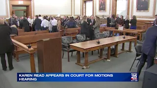 Karen Read appears in court for motions hearing as lawyers fight impoundment of Norfolk DA’s lett…