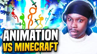 First Time Watching ANIMATION Vs MINECRAFT REACTION!!