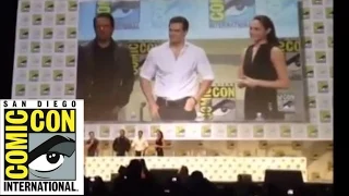 Ben Affleck, Henry Cavill & Gal Gadot Panel Arrival Video at SDCC 2014