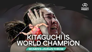 🇯🇵's Kitaguchi wins the javelin on her final throw 😱 | World Athletics Championships Budapest 23
