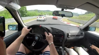 Bmw 328i e36 vs mini cooper  nurburgring 03/06/2017