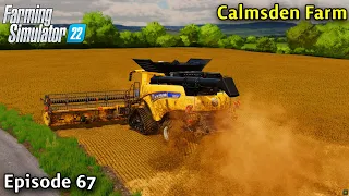 FS22 Timelapse - Calmsden Farm Ep 67 HARVESTING SOYBEANS, BUYING MORE LAND, SPREADING MANURE