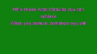 Celtic Women- When you Beleive By Celtic Women (lyrics)