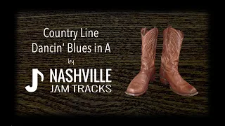 Country Line Dancin' Blues Backing Track in A