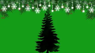 Christmas tree with decoration | Green Screen Library