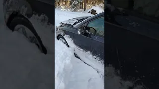 ☃️Stuck in deep snow! VOLVO S40 ll