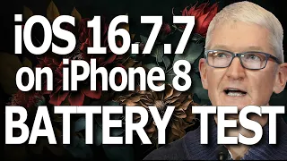 iOS 16.7.6 iPhone Battery Life / Battery Drain (iPhone 8)