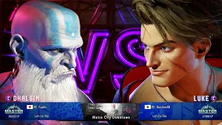 Street Fighter 6 - Fuudo (Dhalsim) vs Bonchan (Luke) SF6 Ranked Match