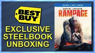 Rampage Best Buy Exclusive Blu-ray SteelBook Unboxing