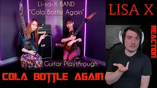 Li-sa-X BAND "Cola Bottle Again" Hazuki Of Nemophila band (Guitar Playthrough) REACTION