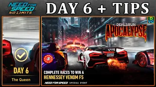 NFS No Limits | Day 6 + TIPS - 2020 Hennessey Venom F5 | Devil’s Run: Apocalypse