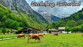 Stechelberg, Switzerland 4K - The most beautiful village in Lauterbrunnen valley - Heavenly place