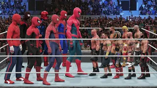 WWE 2K19 30 Giant Spiderman & Mini WWE Superstars Royal Rumble Match!