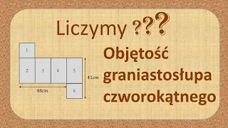 Obliczanie objętości graniastosłupa prawidłowego czworokątnego