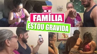 REAÇÃO DA FAMÍLIA CONTANDO DA GRAVIDEZ | Kathy Castricini