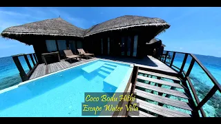 Coco Bodu Hithi, Maldives | Escape Water Villa With Pool Tour | Ronan Jonet I Insta 360 One X2