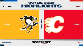 NHL Highlights | Penguins vs. Flames - October 25, 2022