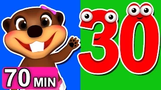"Counting to 30" Collection | 3D Animation, Preschool, Kids Learn How to Count, 70 Min Compilation