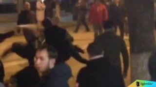 Болельщики Спартака в Краснодаре напали на местных жителей и полицию