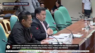 Senate panel holds hearing on the West Philippine Sea
