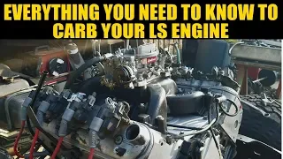 HOW TO INSTALL A CARBURETOR ON AN LS SWAP, LS1, LM7, LR4, LQ4, L33 | Carbureted LS | Carb LS |