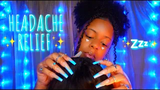 ASMR💆🏽‍♀️✨SOOTHING SCALP MASSAGE + HAIR PLAY FOR HEADACHE RELIEF 😴 (SLEEP IN 25 MINUTES ♡✨)