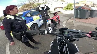 SUPERMOTO FAHRER kommen in den SPANISCHEN KNAST