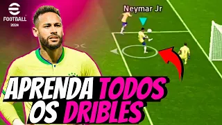 Como Fazer todos os DRIBLES do EFOOTBALL 2024 MOBILE | Aprenda DRIBLAR no EFOOTBALL 2024 mobile