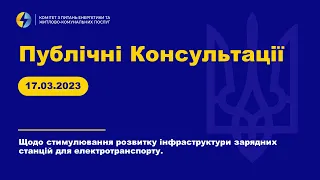 Публічні консультації 17 березня 2023 року.