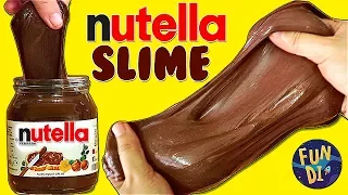 Nutella СЛАЙМ / Лизун из глицерина как в ИНСТАГРАМ DIY instagram SLIME Канал с лизунами из нафтизина