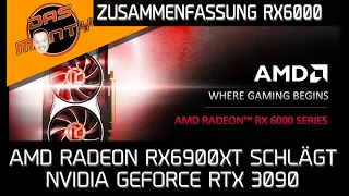 AMD Radeon RX6900XT schlägt RTX 3090 | Zusammenfassung RX6000 Daten und Einschätzung | DasMonty