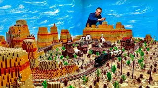 The Grand Finale: LEGO Wild West Town finished!