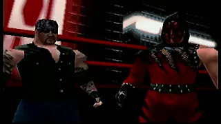 WWF No Mercy N64 Gameplay - Undertaker VS Kane at Royal Rumble