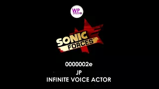 Sonic Forces   Full Infinite Voice Actor JPN (Main/DLC)