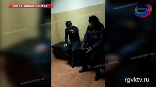 В Махачкале задержан автохам, прокативший на капоте сотрудника ДПС