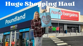 HUGE SHOPPING HAUL - Home Bargains & Poundland / Beautiful Neutral Home Decor!