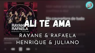 Ali te ama - Rayane & Rafaela e Henrique & Juliano #lyrics_whatsapp_status