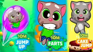Tom Jump Up VS Talking Tom Farts VS Tom Cake Jump - Walkthrough - Gameplay iOS, Android