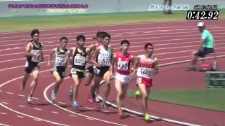 2015全国高校総体 男子800m予選～決勝