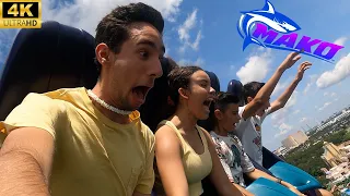 Mako | Ride With Us 4K Reverse POV | SeaWorld Orlando | 2022