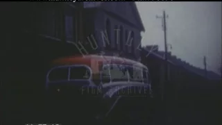 Boarding A Coach In Wales, 1950s - Film 96696