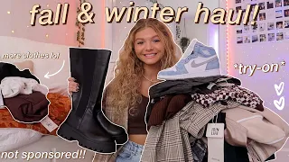 FALL/WINTER TRY-ON CLOTHING HAUL 2021!! outerwear, shoes, sweaters, & more! *pt.2 dream wardrobe*