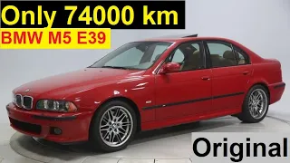 Original 74000 km BMW M5 E39 2003 with S62B50 V8 engine 400 Hp