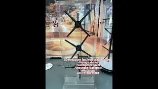 Display cover for various shapes of display cabinet 3d Hologram fan wall human size