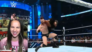 WWE Smackdown 6/4/15 Roman Reigns vs Sheamus