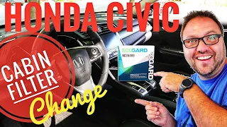 Honda Civic Cabin Air Filter Replacement - 2016 2017 2018 2019 2020 2021