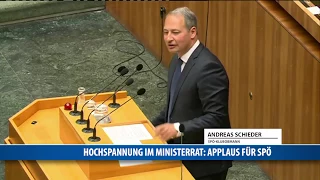 Hochspannung im Ministerrat: Applaus für SPÖ